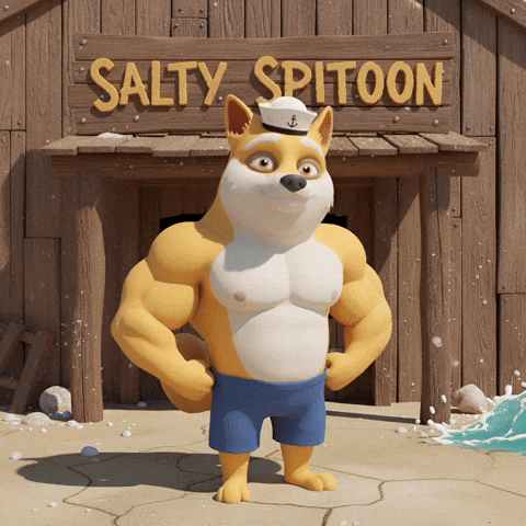 Flexing Spongebob Squarepants GIF by Doge Pound