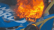 Stock Car Fire GIF by NASCAR