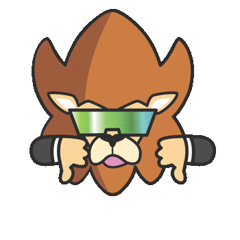 Crypto Thumbs Down Sticker by Loaded Lions