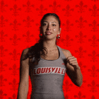 Track Field Go Cards GIF by Louisville Cardinals