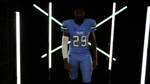 College Sports Football GIF by GreenWave