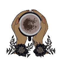 Tea Time Sticker by Rhianna Moon