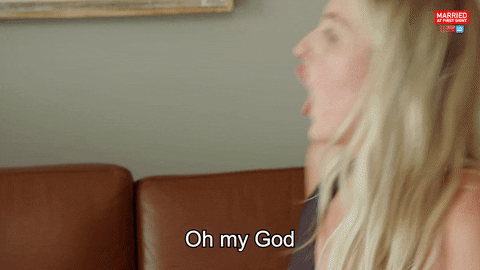 Oh My God Reaction GIF by Married At First Sight