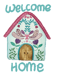 icecreamninja home house welcome watercolor Sticker