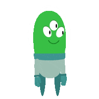 Happy Cartoon Sticker