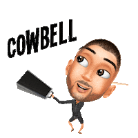 Cowbell Manthonyajr Sticker by Genies