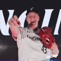 College Baseball Laugh GIF by Cincinnati Bearcats