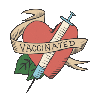 Halo Vaccine Sticker by INTO ACTION