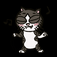 irene_hsyu happy dance cat casper GIF