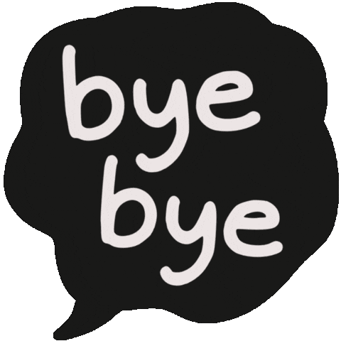 Bye Sticker