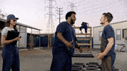 adam scott hug GIF by Ghosted