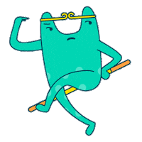 Monkey King Frog Sticker by Hahow.in