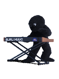 GuruNiaki dance piano puppet keys Sticker