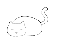 Sleepy Cat Sticker