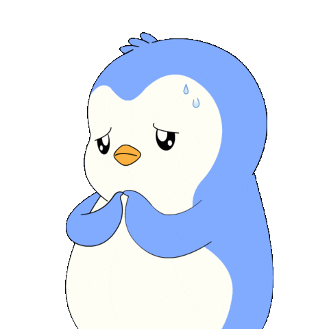 Stressed Penguin Sticker by Pudgy Penguins
