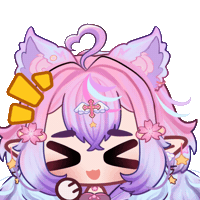 OkamiraVT laugh laughing vtuber chibi Sticker