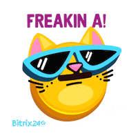 Well Done Cat Sticker by Bitrix24