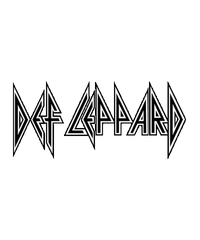 Shatter Black And White Sticker by Def Leppard