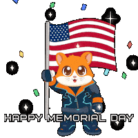 Celebrate American Sticker by Hamieverse