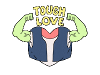 Tough Love Help Sticker