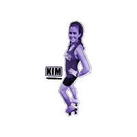 Kim Roller Skater Sticker by RollerPump