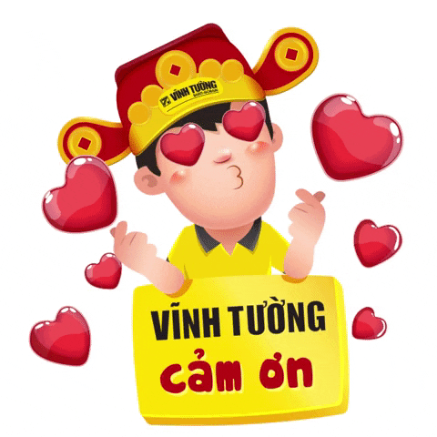 Heart Thank You GIF by Vĩnh Tường