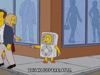 working lisa simpson GIF
