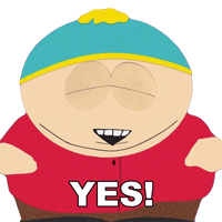 Happy Eric Cartman Sticker by South Park
