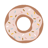 Donut Sticker by Lemon Paper Design