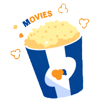 Popcorn Sticker by Explorica Educational Travel