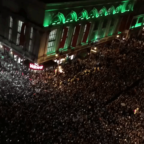 Philadelphia Streets Packed as Eagles Fans Celebrate Super Bowl Win