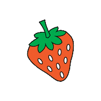 Fruit Strawberry Sticker by kule