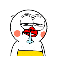 Sassy Disbelief Sticker by kwaesam