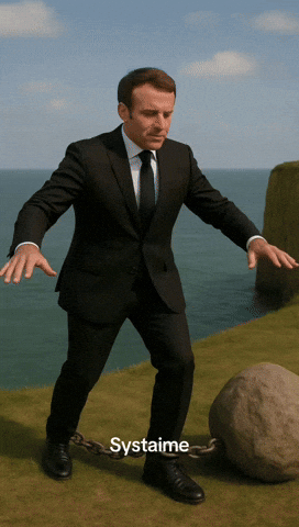 Macron Demission GIF by systaime