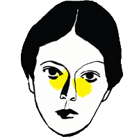 Facesticker Sticker by Tina Berning