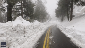 'Disaster' in Crestline as California Residents Trapped by Heavy Snow