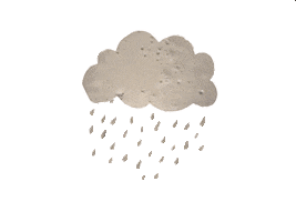 Thunder And Lightning Rain Sticker by The Eggshibit