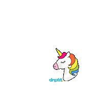 rainbow unicorn sweat unicorndust dripfit Sticker