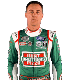 Kevin Harvick Fist Bump Sticker by Hunt Brothers® Pizza