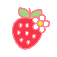 Strawberry Berry Sticker by bilou