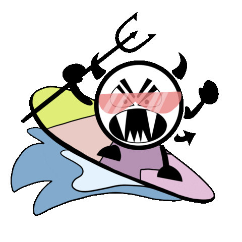 Summer Surf Sticker by HUNKØN