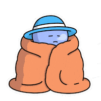 Stay Warm Sticker by Kwantel