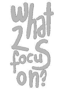 Focus What Sticker by Selen Kilinc