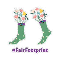 fairtradeindiafairfuture fairtrade fairtrade india fairfuture fairfootprint Sticker