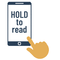 assistedbypuck read hold hold to read holdtoread Sticker