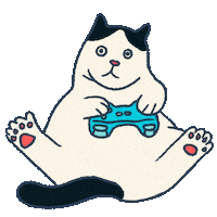 Wide Eye Cat Sticker by krist menina