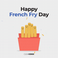 French Fries Fry Day GIF by ClearCOGS