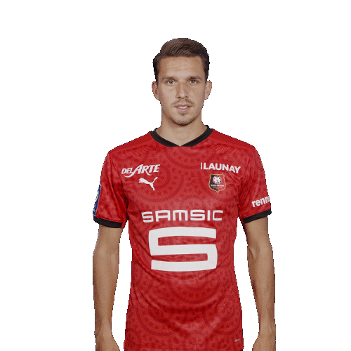 Adrien Hunou Love Sticker by Stade Rennais F.C.