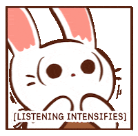 Rabbit Help Sticker by Cat's Cafe Comics