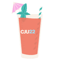 CJnetwork cocktail forward together tropical drink cju Sticker